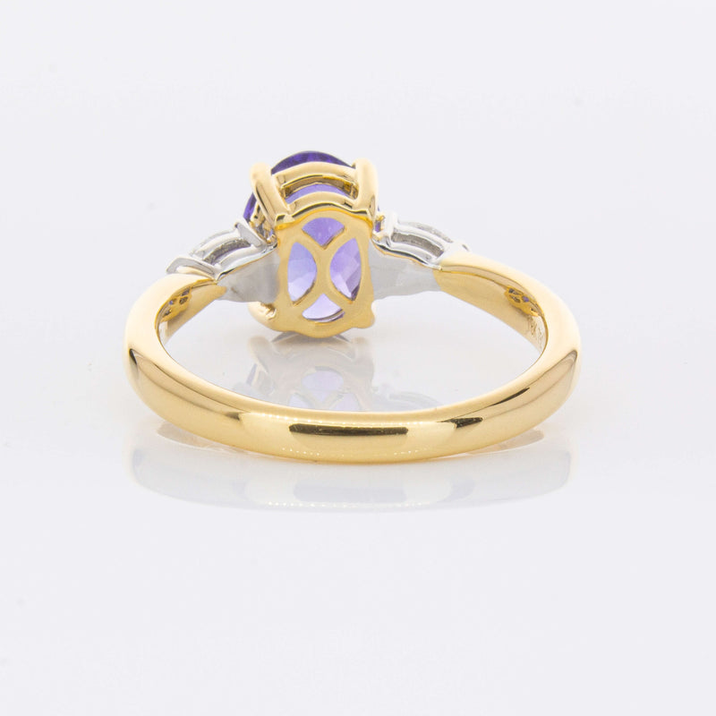 18ct Yellow Gold 1.75ct Tanzanite & Diamond Ayla Ring-Ring-Walker & Hall