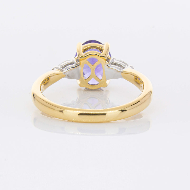 18ct Yellow Gold 1.75ct Tanzanite & Diamond Ayla Ring-Ring-Walker & Hall