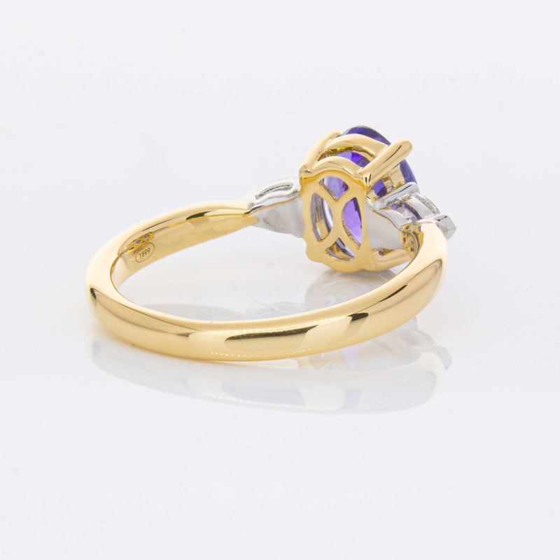 18ct Yellow Gold 1.75ct Tanzanite & Diamond Ayla Ring-Ring-Walker & Hall