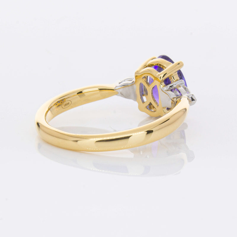 18ct Yellow Gold 1.75ct Tanzanite & Diamond Ayla Ring-Ring-Walker & Hall