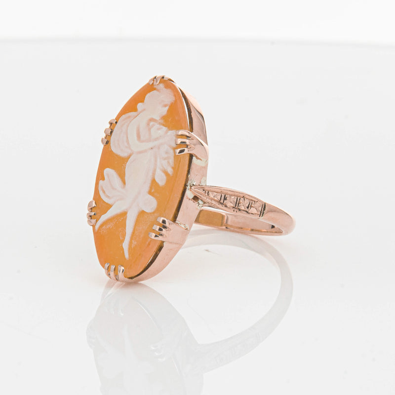 Vintage 9ct Rose Gold Cameo Ring-Ring-Walker & Hall