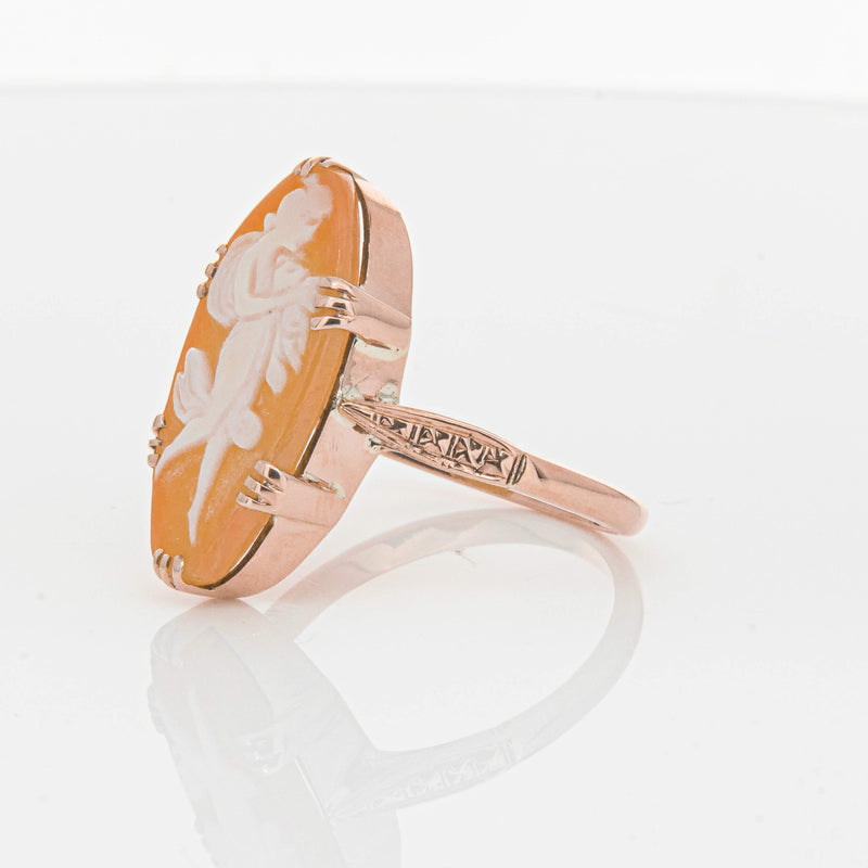 Vintage 9ct Rose Gold Cameo Ring-Ring-Walker & Hall