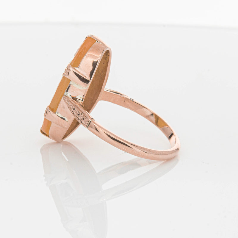 Vintage 9ct Rose Gold Cameo Ring-Ring-Walker & Hall