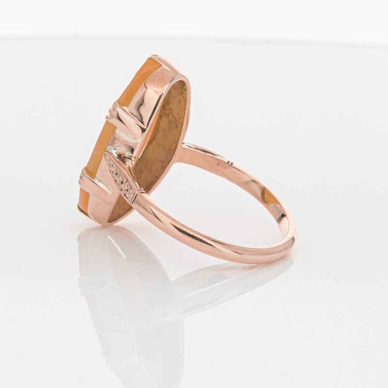 Vintage 9ct Rose Gold Cameo Ring-Ring-Walker & Hall