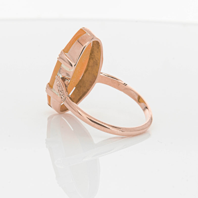 Vintage 9ct Rose Gold Cameo Ring-Ring-Walker & Hall