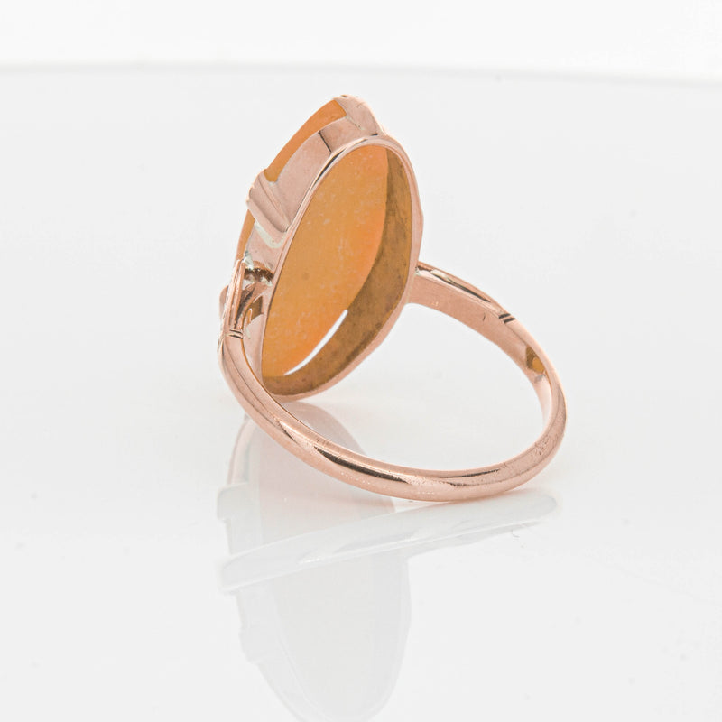 Vintage 9ct Rose Gold Cameo Ring-Ring-Walker & Hall