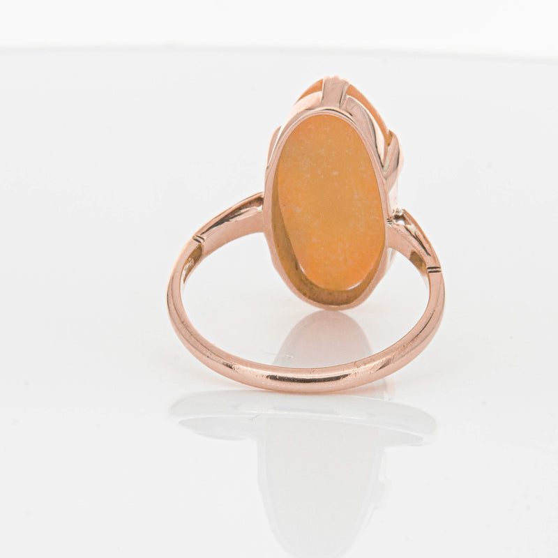 Vintage 9ct Rose Gold Cameo Ring-Ring-Walker & Hall
