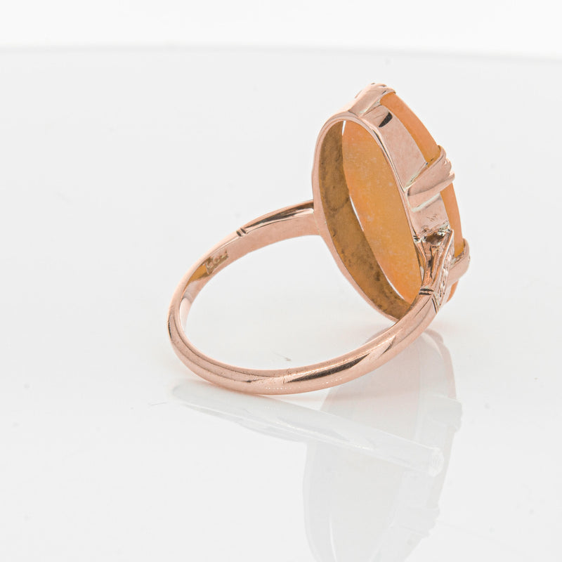 Vintage 9ct Rose Gold Cameo Ring-Ring-Walker & Hall