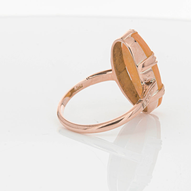 Vintage 9ct Rose Gold Cameo Ring-Ring-Walker & Hall