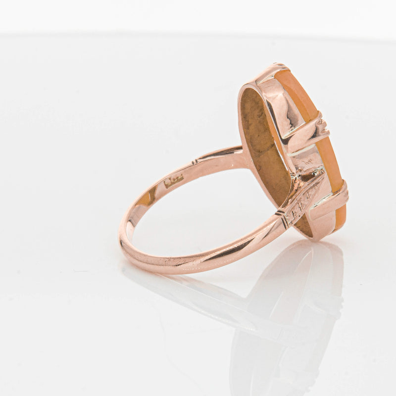 Vintage 9ct Rose Gold Cameo Ring-Ring-Walker & Hall