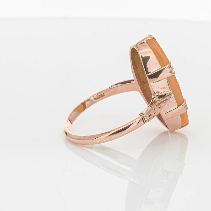 Vintage 9ct Rose Gold Cameo Ring-Ring-Walker & Hall