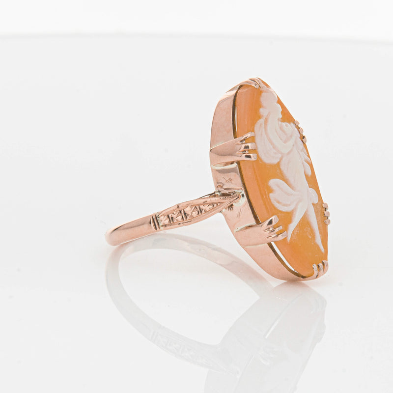 Vintage 9ct Rose Gold Cameo Ring-Ring-Walker & Hall