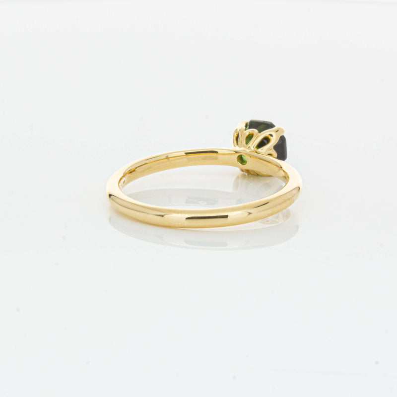 18ct Yellow Gold 1.02ct Green Tourmaline Mini Octavia Ring-Ring-Walker & Hall