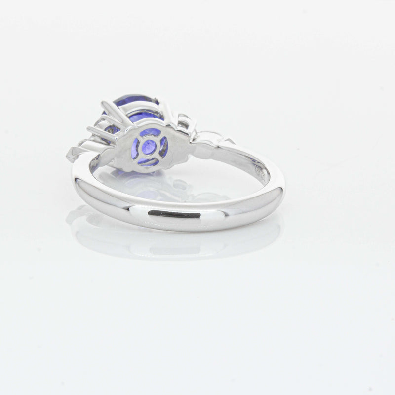 18ct White Gold 3.03ct Sapphire & Diamond Oriana Ring-Ring-Walker & Hall