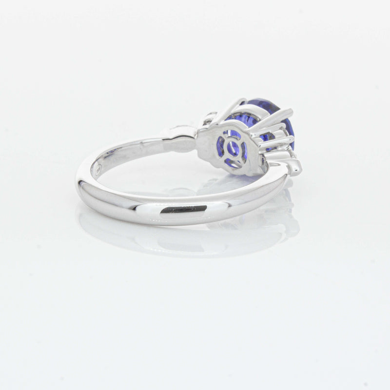 18ct White Gold 3.03ct Sapphire & Diamond Oriana Ring-Ring-Walker & Hall