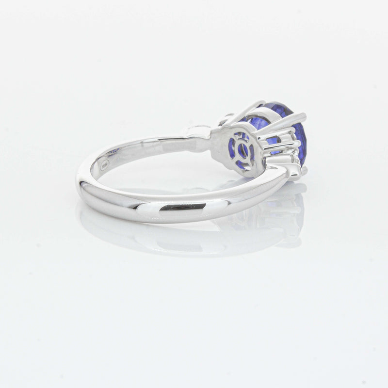 18ct White Gold 3.03ct Sapphire & Diamond Oriana Ring-Ring-Walker & Hall