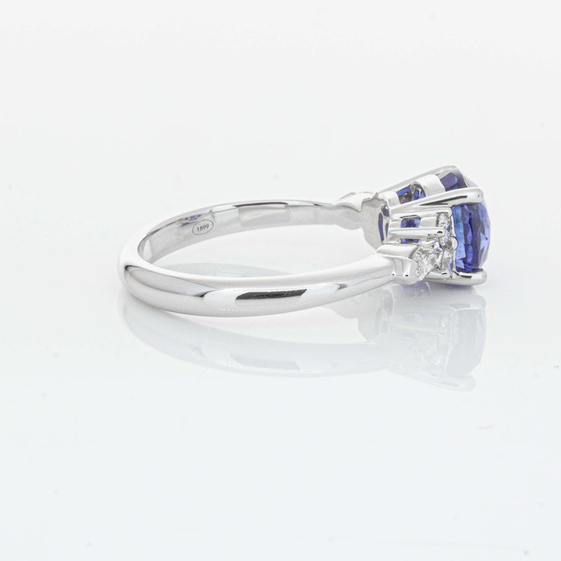 18ct White Gold 3.03ct Sapphire & Diamond Oriana Ring-Ring-Walker & Hall