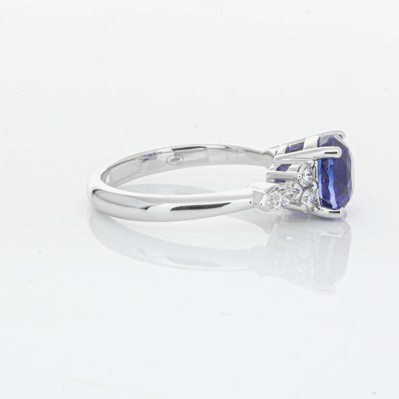18ct White Gold 3.03ct Sapphire & Diamond Oriana Ring-Ring-Walker & Hall