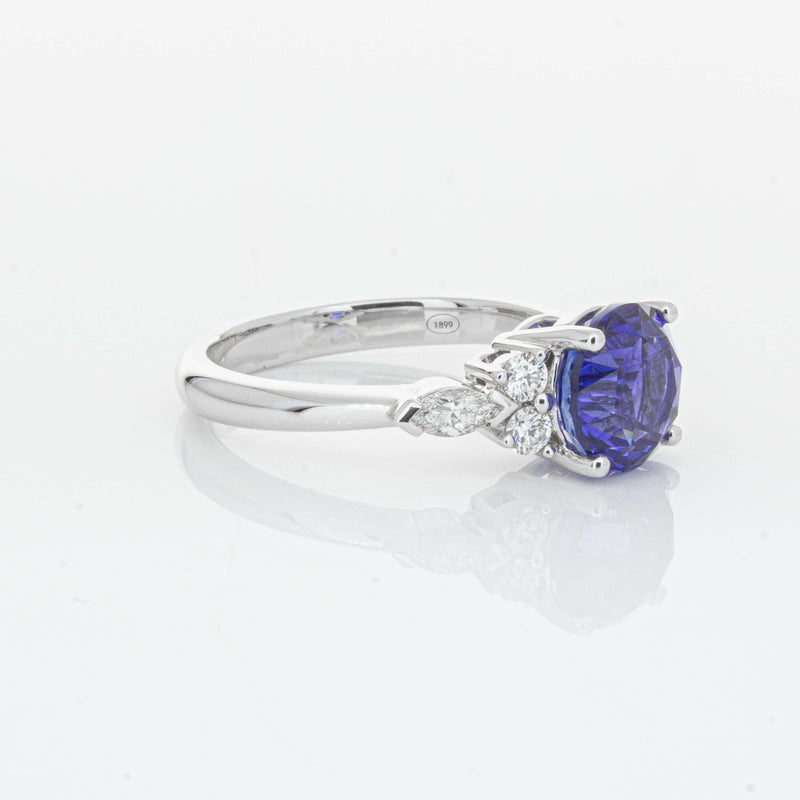 18ct White Gold 3.03ct Sapphire & Diamond Oriana Ring-Ring-Walker & Hall