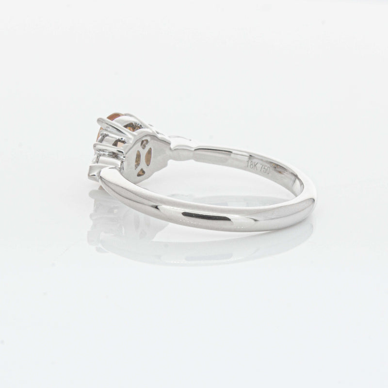 18ct White Gold 1.06ct Pink Sapphire & Diamond Oriana Ring-Ring-Walker & Hall