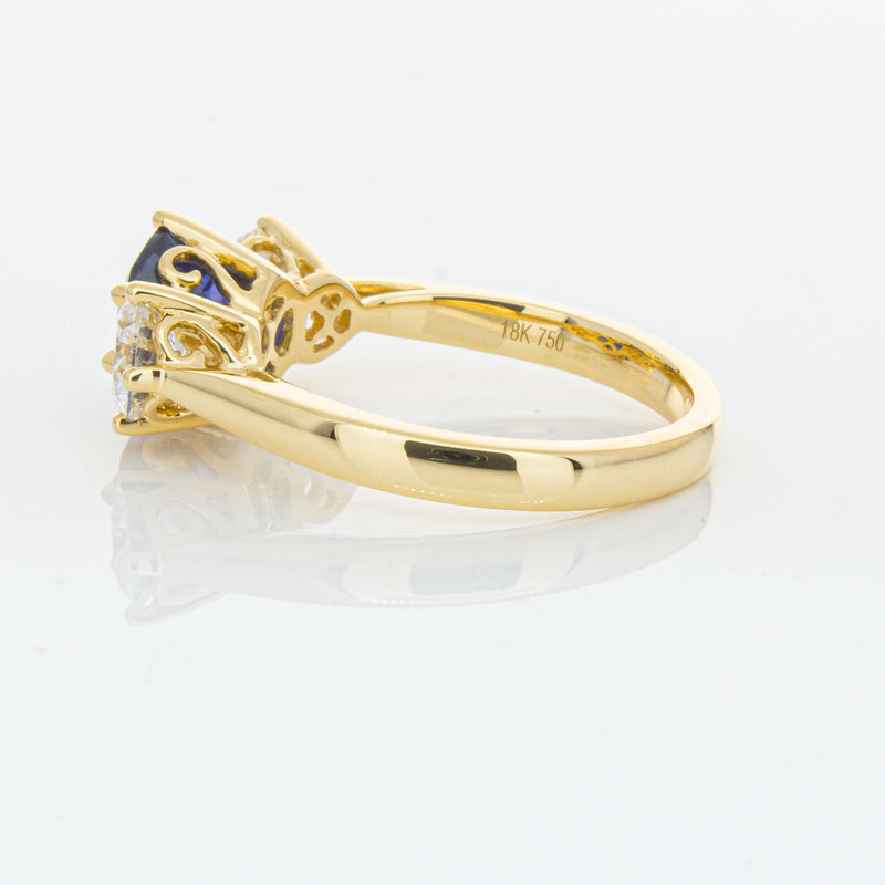 18ct Yellow Gold 2.04ct Sapphire & Diamond Coronado Ring-Ring-Walker & Hall