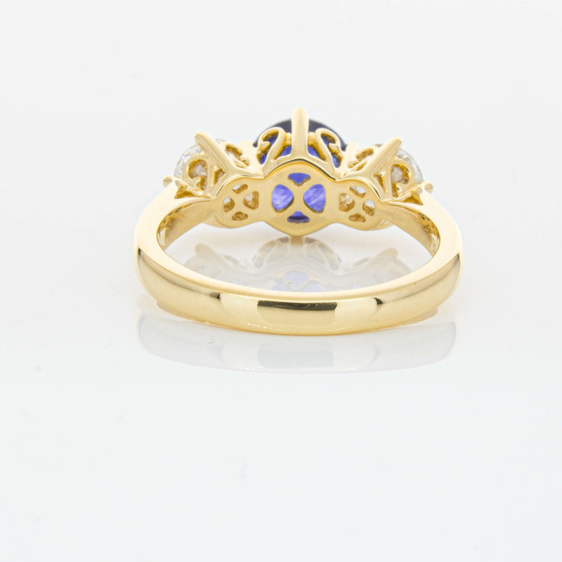 18ct Yellow Gold 2.04ct Sapphire & Diamond Coronado Ring-Ring-Walker & Hall