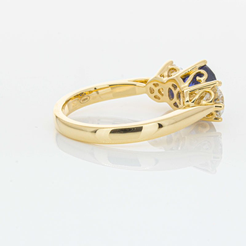 18ct Yellow Gold 2.04ct Sapphire & Diamond Coronado Ring-Ring-Walker & Hall