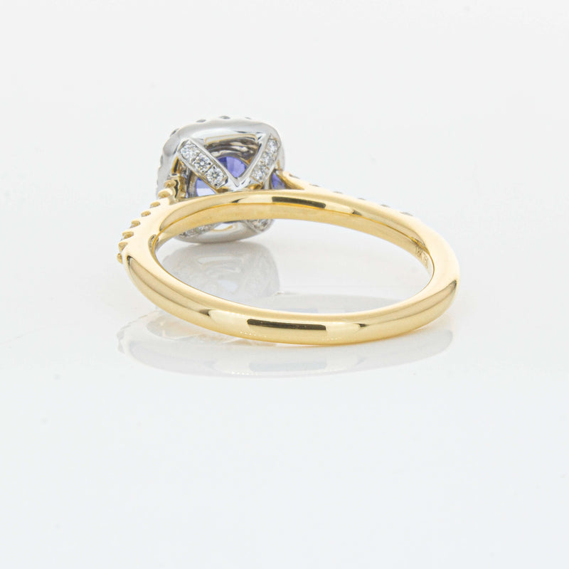 18ct Yellow Gold .83ct Sapphire & Diamond Manhattan Ring-Ring-Walker & Hall