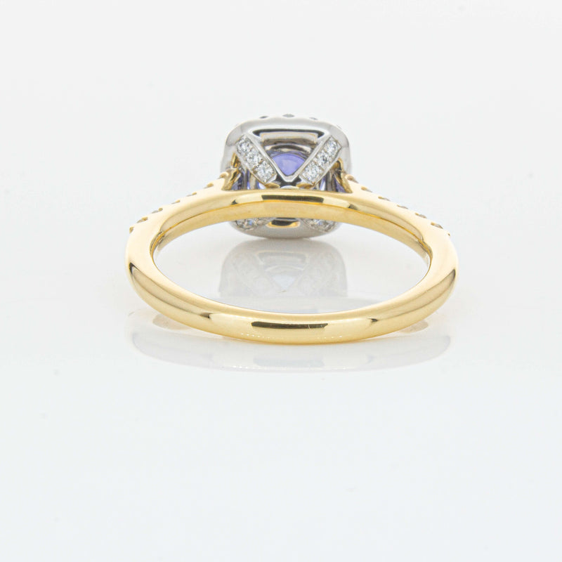 18ct Yellow Gold .83ct Sapphire & Diamond Manhattan Ring-Ring-Walker & Hall