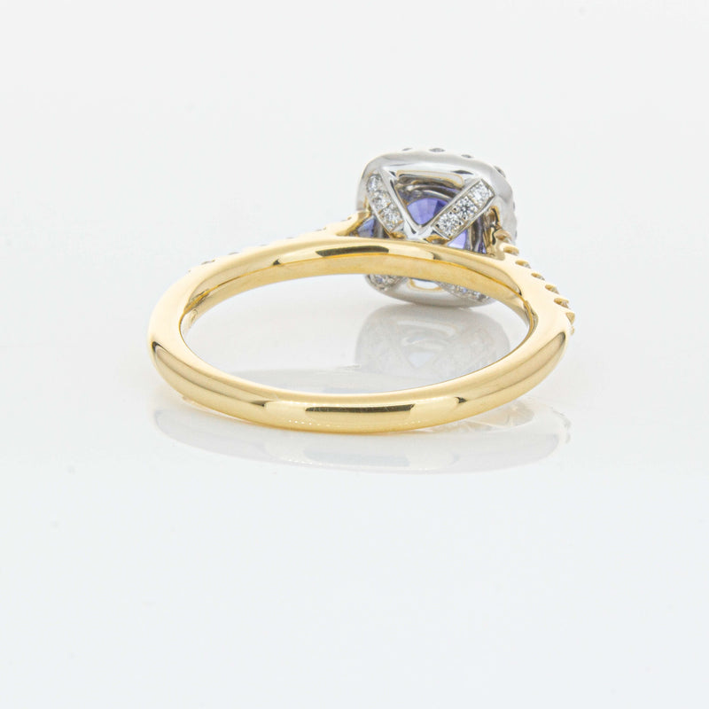 18ct Yellow Gold .83ct Sapphire & Diamond Manhattan Ring-Ring-Walker & Hall