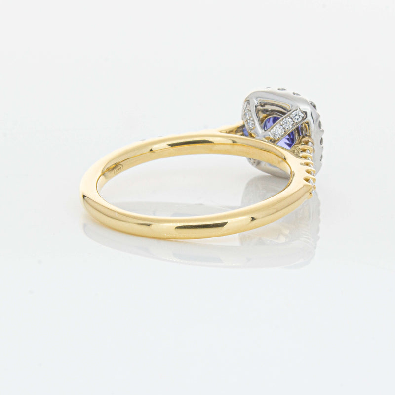 18ct Yellow Gold .83ct Sapphire & Diamond Manhattan Ring-Ring-Walker & Hall