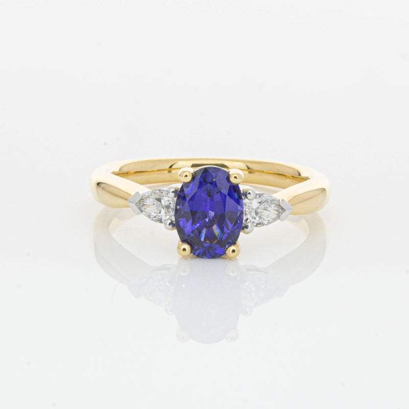 18ct Yellow Gold 1.33ct Sapphire & Diamond Ayla Ring-Ring-Walker & Hall