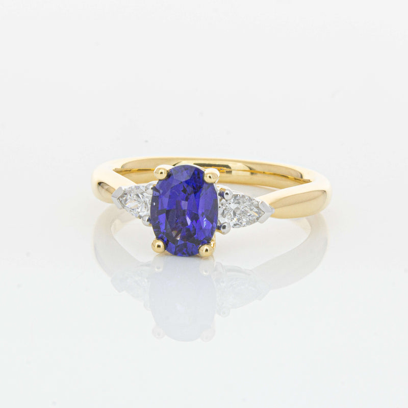 18ct Yellow Gold 1.33ct Sapphire & Diamond Ayla Ring-Ring-Walker & Hall