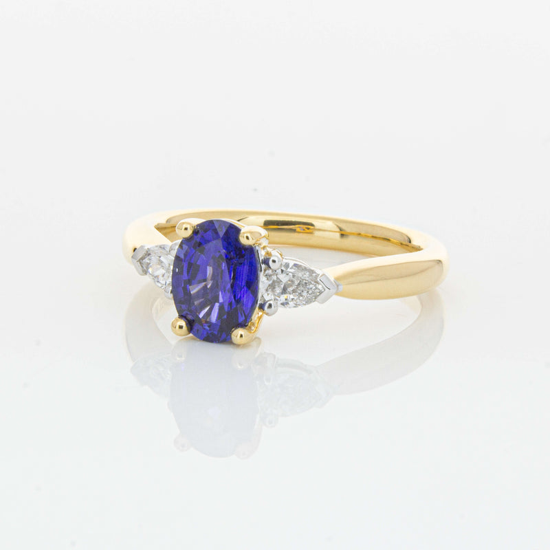 18ct Yellow Gold 1.33ct Sapphire & Diamond Ayla Ring-Ring-Walker & Hall