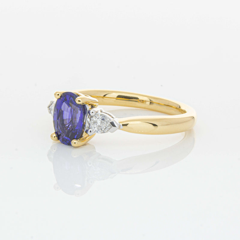 18ct Yellow Gold 1.33ct Sapphire & Diamond Ayla Ring-Ring-Walker & Hall