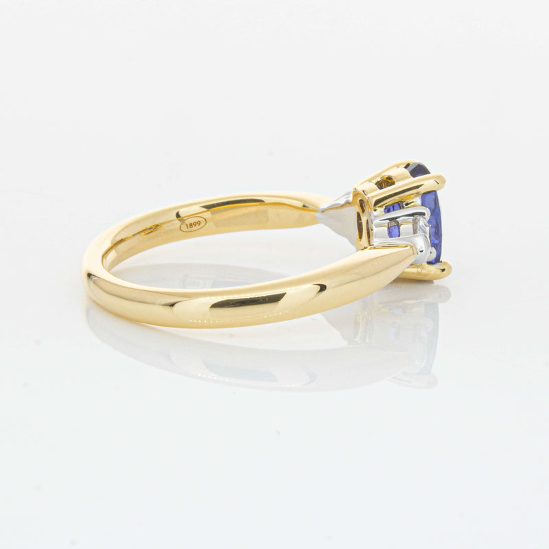 18ct Yellow Gold 1.33ct Sapphire & Diamond Ayla Ring-Ring-Walker & Hall