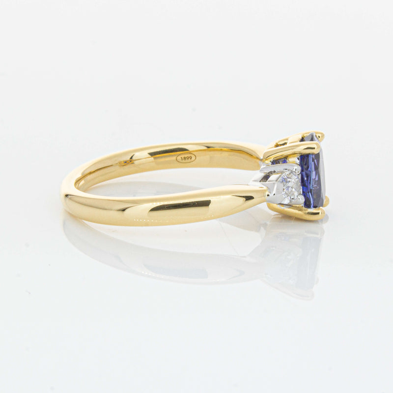 18ct Yellow Gold 1.33ct Sapphire & Diamond Ayla Ring-Ring-Walker & Hall