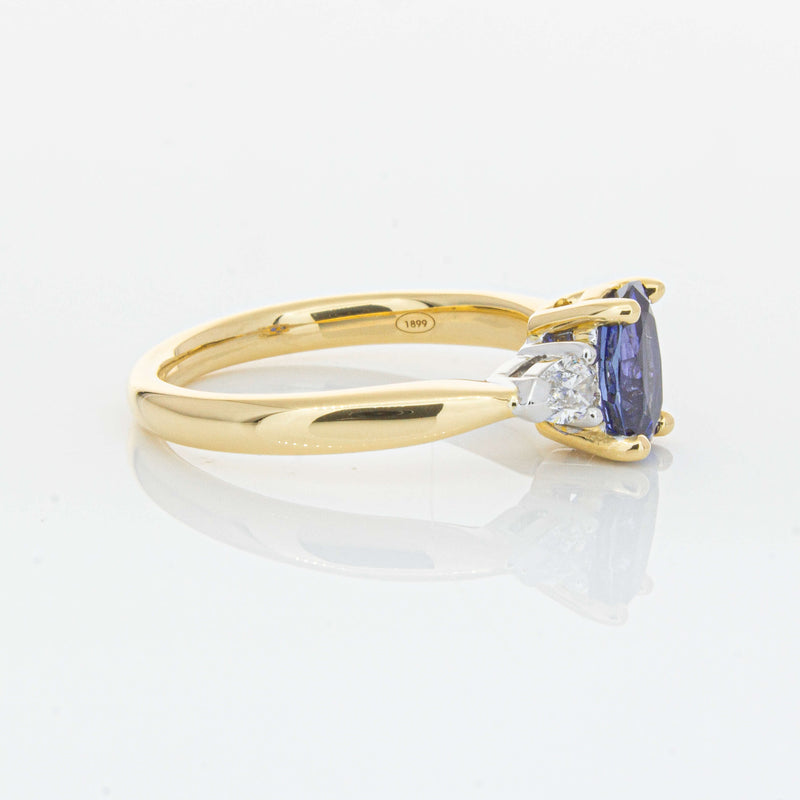 18ct Yellow Gold 1.33ct Sapphire & Diamond Ayla Ring-Ring-Walker & Hall