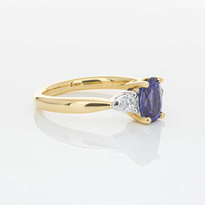 18ct Yellow Gold 1.33ct Sapphire & Diamond Ayla Ring-Ring-Walker & Hall