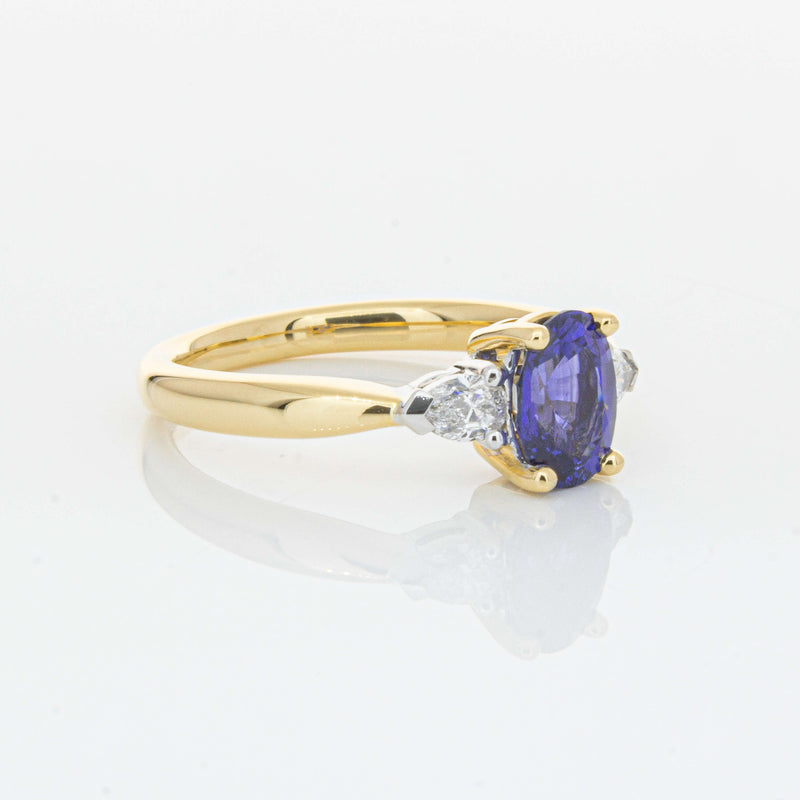 18ct Yellow Gold 1.33ct Sapphire & Diamond Ayla Ring-Ring-Walker & Hall