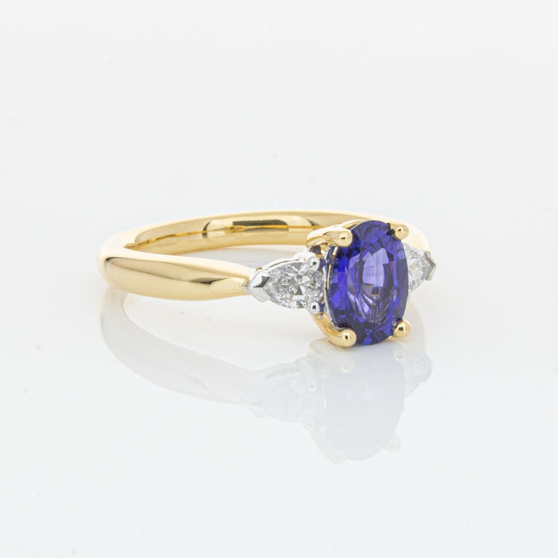 18ct Yellow Gold 1.33ct Sapphire & Diamond Ayla Ring-Ring-Walker & Hall