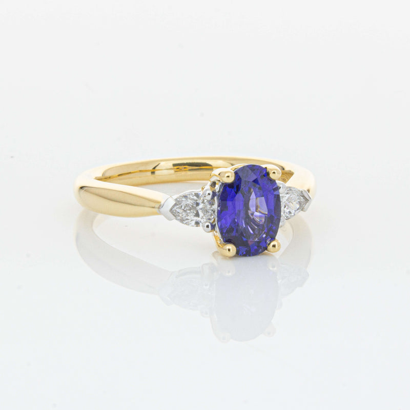18ct Yellow Gold 1.33ct Sapphire & Diamond Ayla Ring-Ring-Walker & Hall