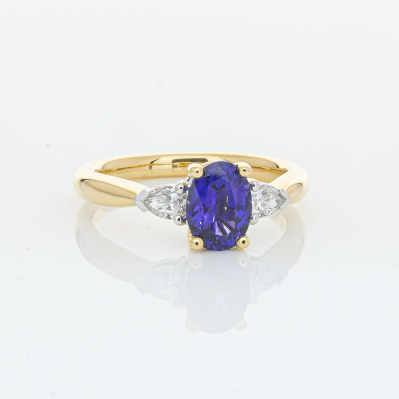 18ct Yellow Gold 1.33ct Sapphire & Diamond Ayla Ring-Ring-Walker & Hall