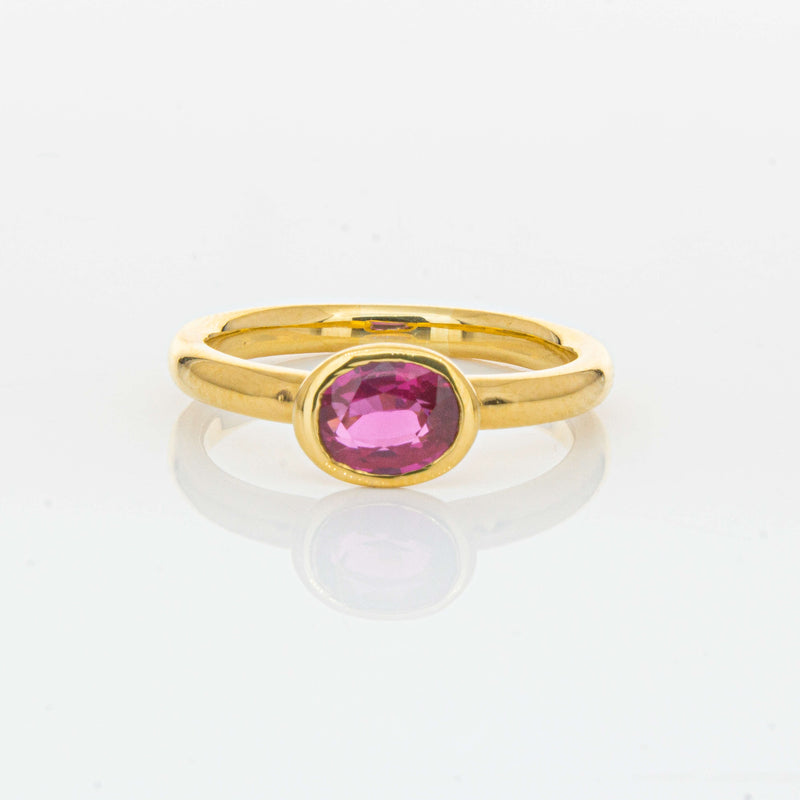 Deja Vu 22ct Yellow Gold 1.07ct Ruby Ring-Ring-Walker & Hall