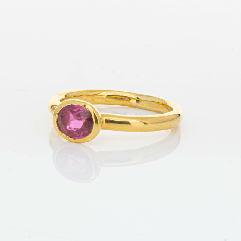 Deja Vu 22ct Yellow Gold 1.07ct Ruby Ring-Ring-Walker & Hall