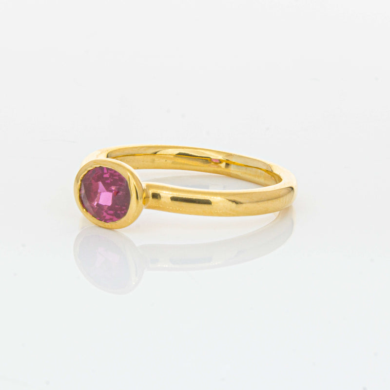 Deja Vu 22ct Yellow Gold 1.07ct Ruby Ring-Ring-Walker & Hall
