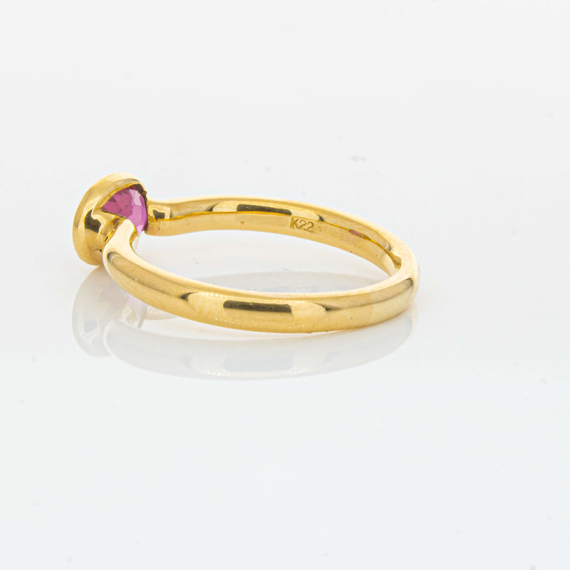 Deja Vu 22ct Yellow Gold 1.07ct Ruby Ring-Ring-Walker & Hall
