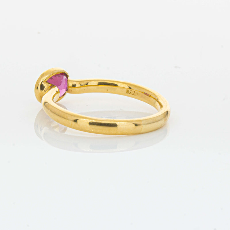 Deja Vu 22ct Yellow Gold 1.07ct Ruby Ring-Ring-Walker & Hall