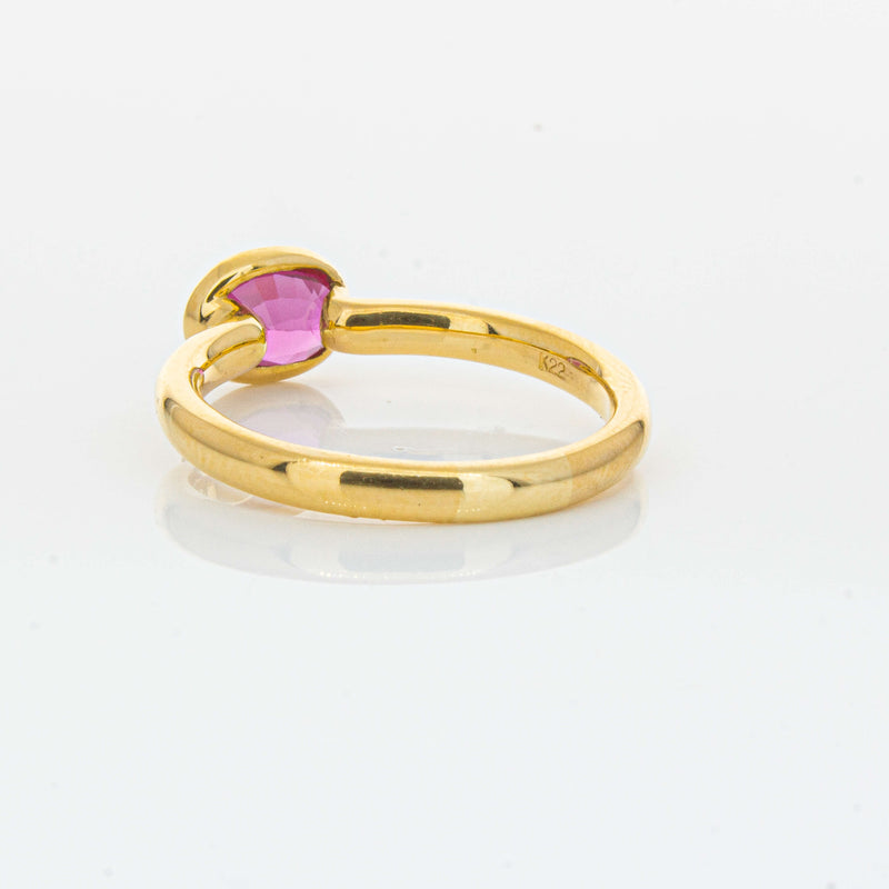 Deja Vu 22ct Yellow Gold 1.07ct Ruby Ring-Ring-Walker & Hall