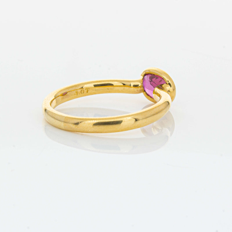 Deja Vu 22ct Yellow Gold 1.07ct Ruby Ring-Ring-Walker & Hall